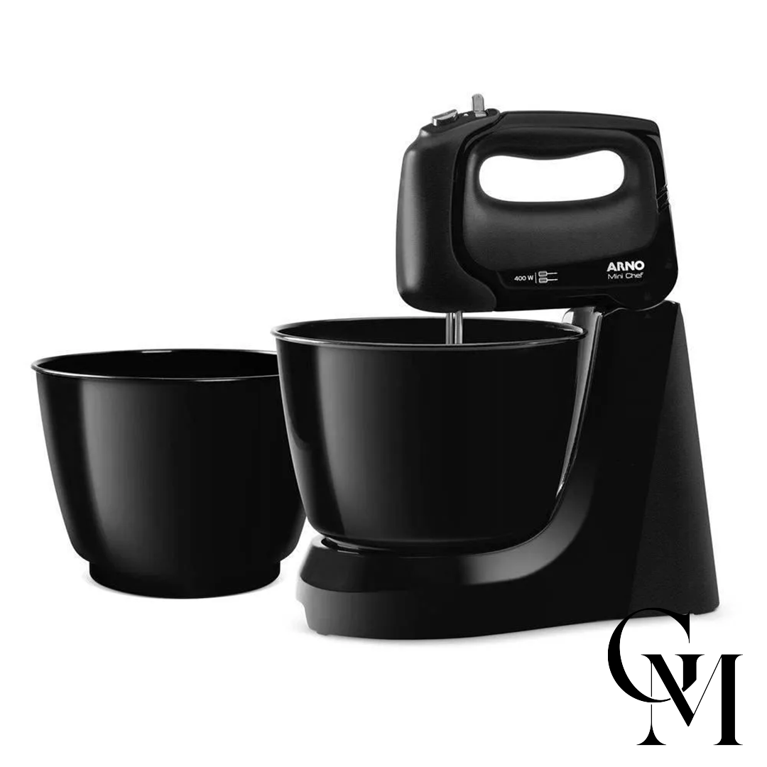 Batedeira Arno Mini Chef Portátil 400W Preto