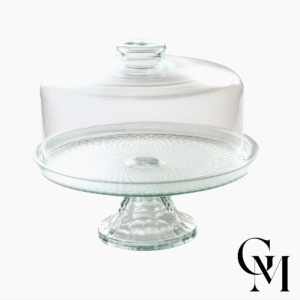 Boleira Com Pé E Tampa Vidro Vitazza 28Cm - Transparente