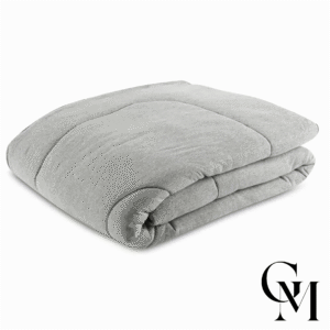 Edredom Queen De Malha Tóquio Havan Casa - Cinza Preto