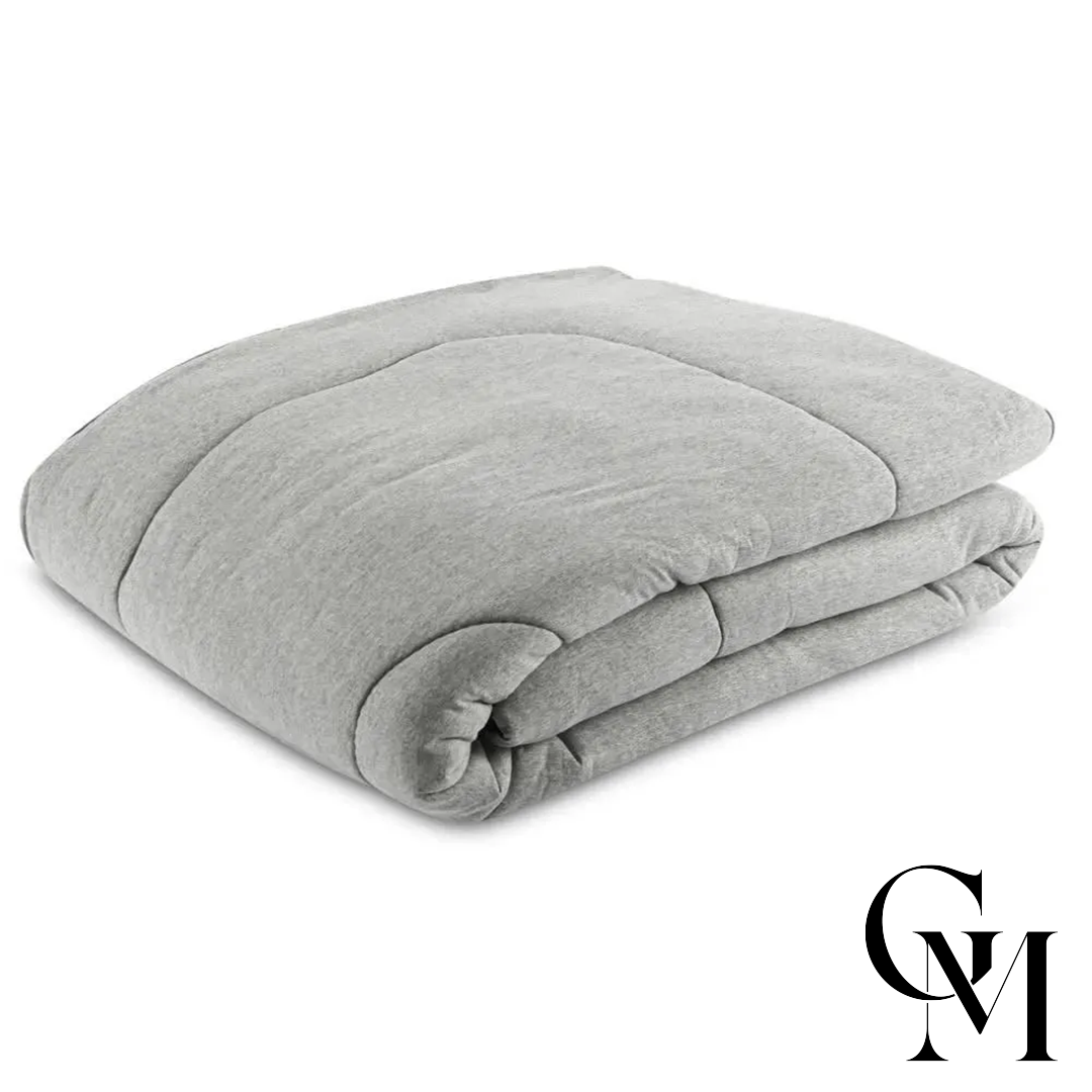 Edredom Queen De Malha Tóquio Havan Casa - Cinza Preto