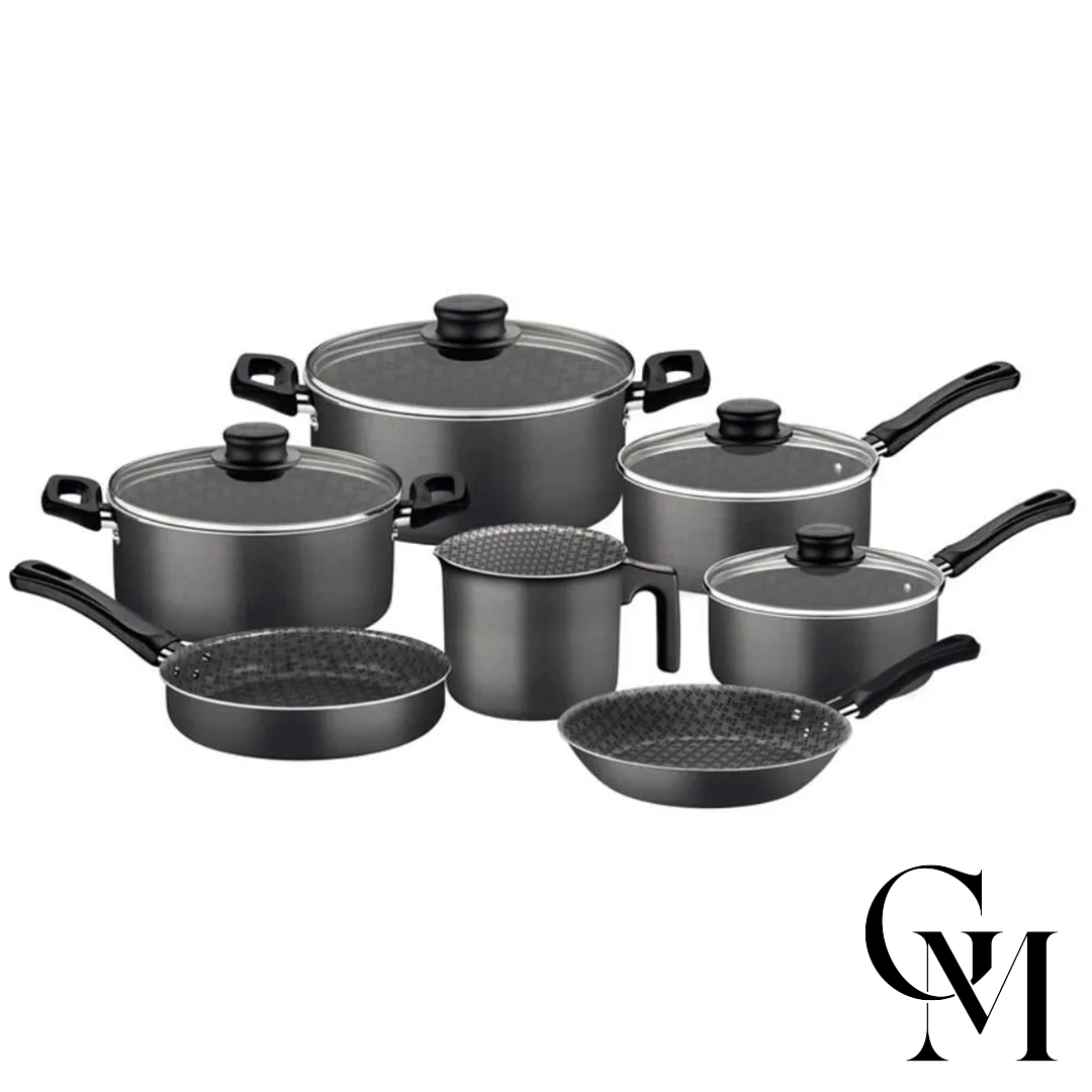 Jogo De Panela Tramontina Califórnia 7 Peças - Grafite