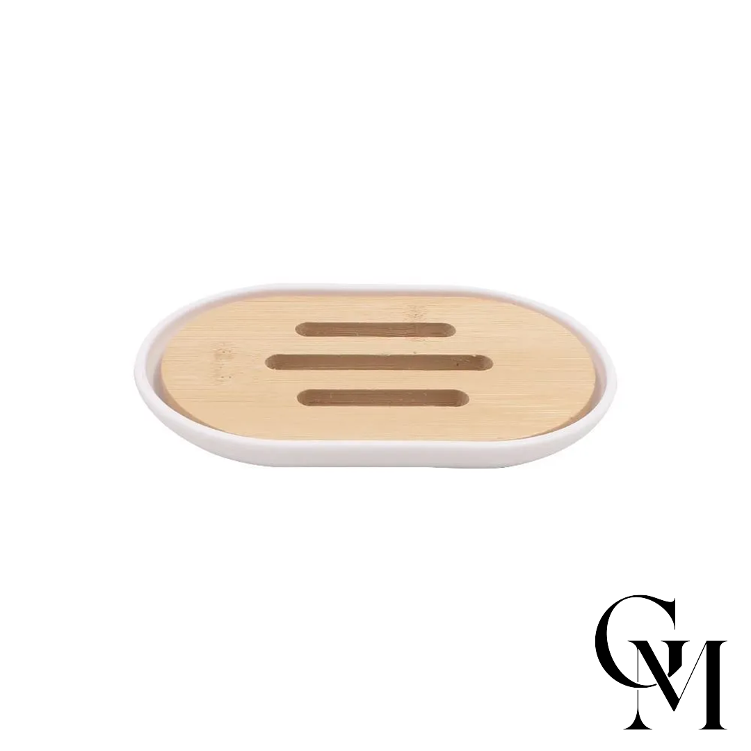 Jogo de Banheiro Bambu Havan Casa 6 Peças - Branco - Imagem 4