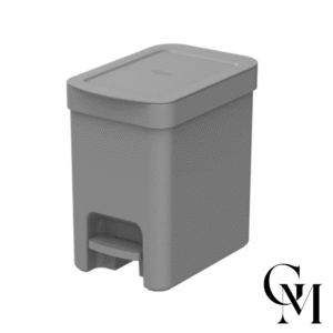 Lixeira Com Pedal Trium Ou 6 Litros - Chumbo