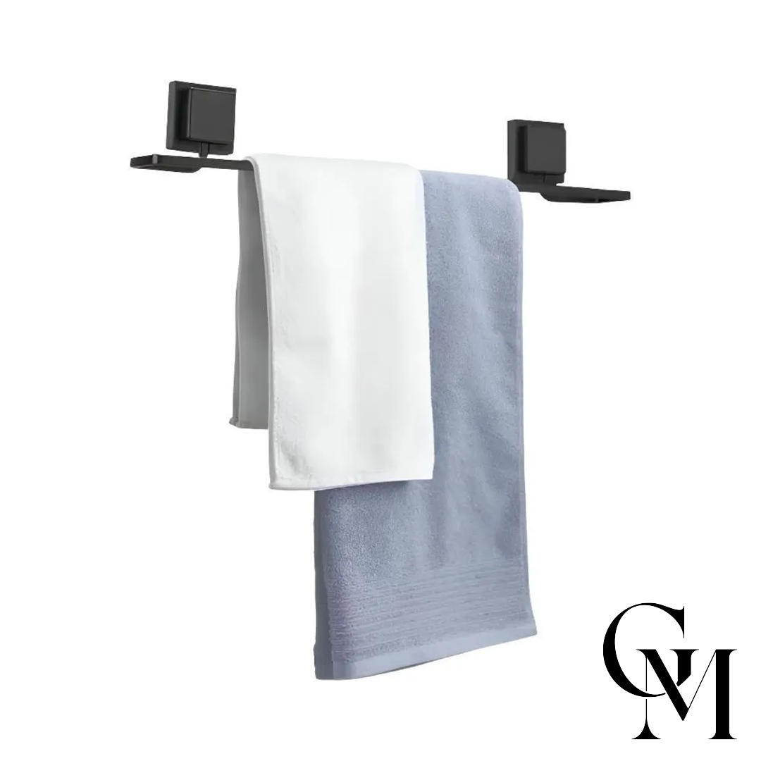 Porta Toalha De Banho Piatina Black Arthi - Preto - Imagem 2