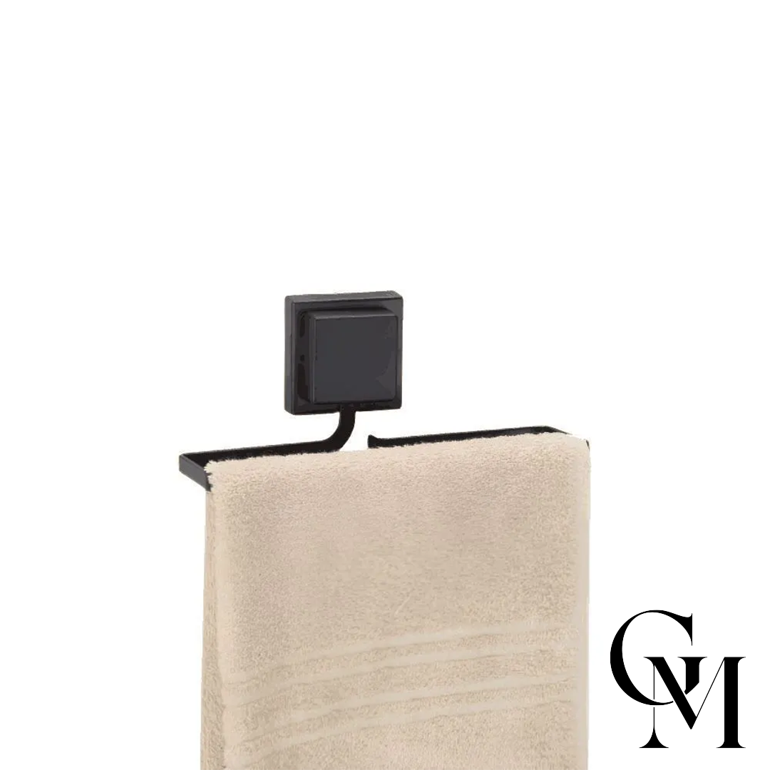 Porta Toalha De Rosto Piatina Black Arthi - Preto - Imagem 2