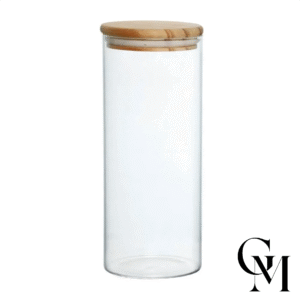 Pote De Vidro Hermético Com Tampa De Bambu Hauskraft 1,2L - Liege